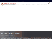 Tablet Screenshot of pattanamdesignory.com